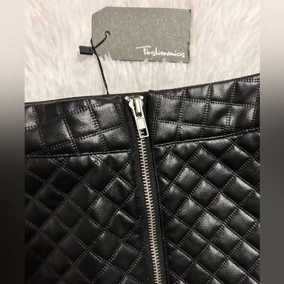 Faux Leather Skirt - Picture 5 of 11